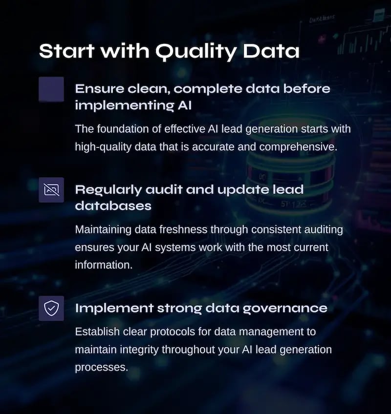 Start with Quality Data